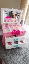 Caja de juegos de cosméticos para niños, maquillaje de princesa, juguete para chica, lápiz labial, sombra de ojos, Kit de juguetes no tóxicos de seguridad