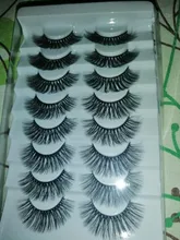 5/8 pares 3D visón pestañas 20mm pestañas 3D de pestañas falsas naturales NATURALES DE Pestaña de visón extensión belleza maquillaje pestañas