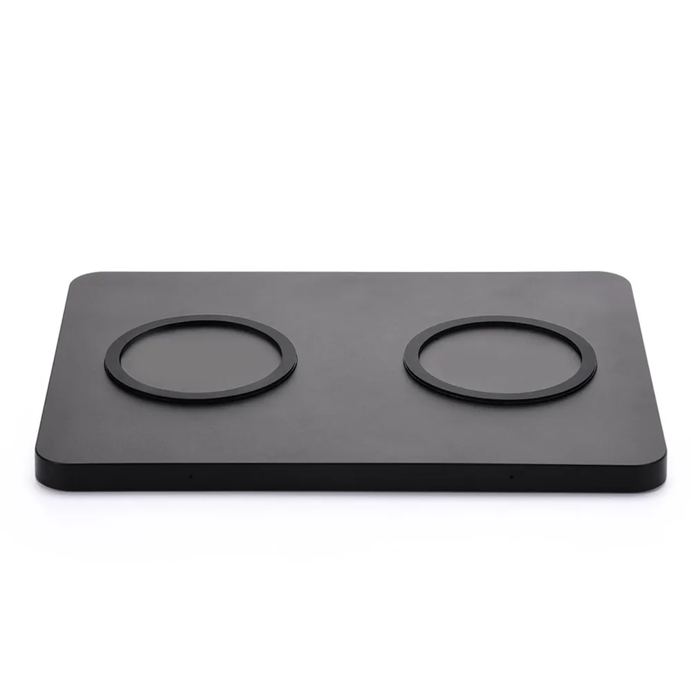 Двойное Беспроводное зарядное устройство Qi для iPhone 8 XS XR X AirPods 5 Вт двойная быстрая зарядная док-станция для samsung S10 S9 S8 Note 9