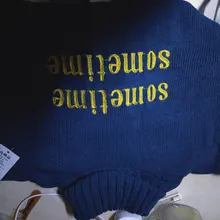 Turtleneck Sweater Oversize Streetwear Harajuku Printed Fashion Korean Women Ulzzang