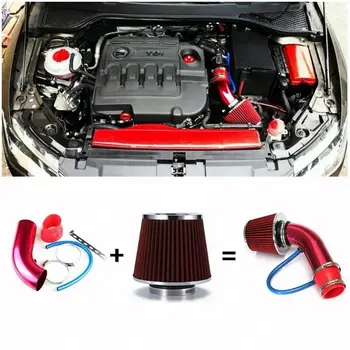 

Universal Car Cold Air Intake Filter Alumimum Induction Kit Pipe Hose System 3"