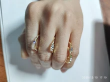 IPARAM-Conjunto de 4 anillos de circonita de cristal para mujer, juego de anillos de oro 2020, set de anillos de compromiso bohemios vintage para mujer, joyería para fiesta