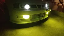 NHAUTP 2 uds H3 bombillas LED COB 7,5 W luces antiniebla LED de coche DRL de alta potencia luz antiniebla para coche Amarillo Blanco 12V 12V