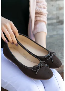 

Satisfied Fashion Kahverengi Süet Babet