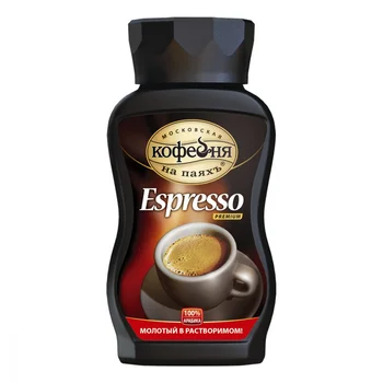 

Coffee Moscow coffee shop on the page "espresso", ground in soluble, 95 gr