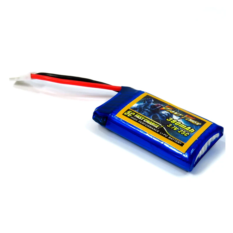 2x Lipo Akku 380mAh 1s 3,7V 25C für Hubsan X4 Galaxy Visitor Walkera