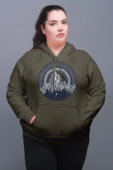 

Angemiel Wear Forest Green Women 'S Hooded Sweatshirt