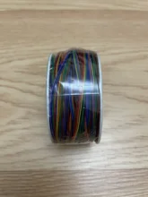One Roll 8 Colors 30AWG Wire Wrapping Wire, Tinned Copper Solid, PVC insulation