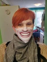 Mascarilla facial con estampado divertido para mujer, máscara de seguridad antipolvo sin costuras, lavable y reutilizable, 1/3/6