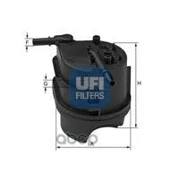 Фильтр Топливный, Дизель Ufi 2434300 UFI арт. 2434300