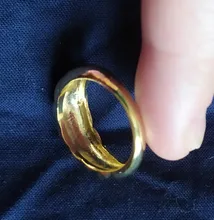 Anillos irregulares de croissant para mujer, Anillos geométricos circulares gruesas con texturas minimalistas, joyería 2021
