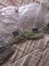 Diamantes de imitación sin adhesivo por calor súper brillantes, cristal AB, parte trasera plana, costura, strass y tela, prendas de vestir, decoraciones de pedrería, SS3-SS50