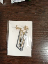 Pendientes con Clip geométrico triangular para mujer, joyería con personalidad coreana, sin Piercing, aretes largos de borla para mujer