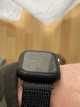 Cristal + cubierta para carcasa de reloj Apple iWatch, parachoques de fibra de carbono + Protector de pantalla Apple watch series 5 4 3 44mm 40MM 38mm 42MM