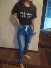 Luz Azul Jeans rasgados para damas 2021 calle estilo Sexy Mid Rise Distressed Pantalón Stretch Skinny agujero pantalones de Vaqueros pitillo