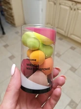 Maange10 Uds Mini Foam-Puff de polvo grande, belleza, licuadora, base correctora, crema suave, en húmedo y seco, doble uso