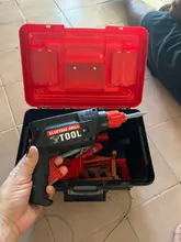 Caja de Herramientas para niños, Kit de herramientas de reparación de simulación de ingeniería, taladro eléctrico, destornillador, caja de juguete