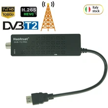 

Haohsat DVB T2PRO Italian Russian Digital TV Tuner T2 Italian TV Box Hevc 10Bit Wifi H265 Digital Receiver