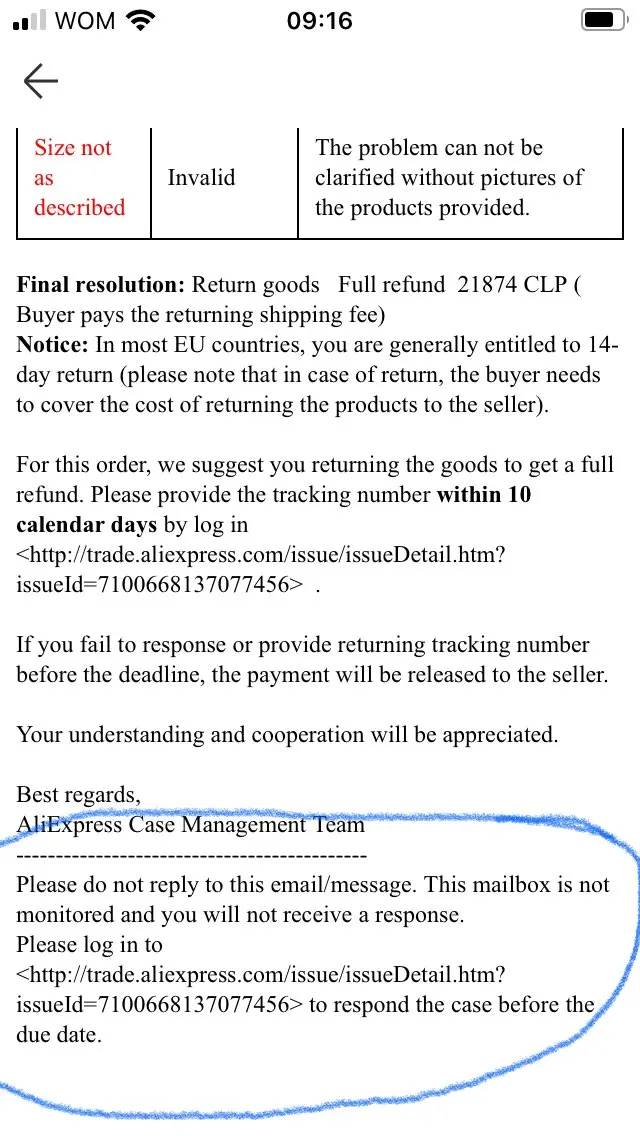 Aliexpress Case Management Team — Алиэкспресс