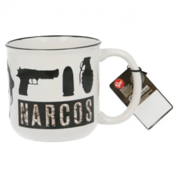 

CERAMIC BREAKFAST MUG 14 OZ NARCOS PABLO
