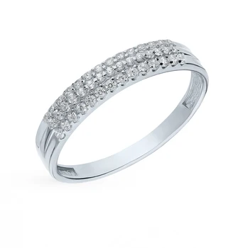 

Silver ring with cubic zirconia sunlight sample 925