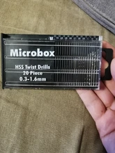 20 unids/set 0,3mm-1,6mm de acero de alta velocidad Set de puntas de taladro en espiral Micro HSS broca con el caso