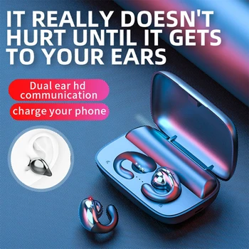 

S19 TWS 5.0 Bluetooth Earphones Wireless Headset Hanging Ear Bone Conduction Binaural Earphone HD Call Wireless Earphone