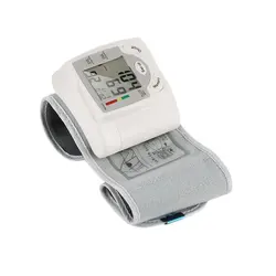 Sphygmomanometer, Automatic Digital LCD Display, Wrist Monitor, Heart Rate and Pulse Meter Measurement, Elderly Health