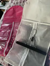 Bolsa de pelo negro Rosa Alileader con soporte de almacenamiento de peluca para pelucas, accesorios de peluca transparentes no tejidas, bolsa de almacenamiento para pelucas