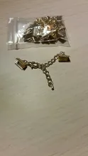 10 unids/lote de broches de cierre de cuerda de cuero con cadenas, cierres de langosta, conectores para pulsera, accesorios para fabricación de joyas Diy