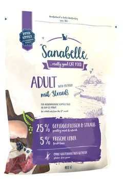

Sanabelle adult with ostrich dry cat food 0,4 kg * 3 PCs
