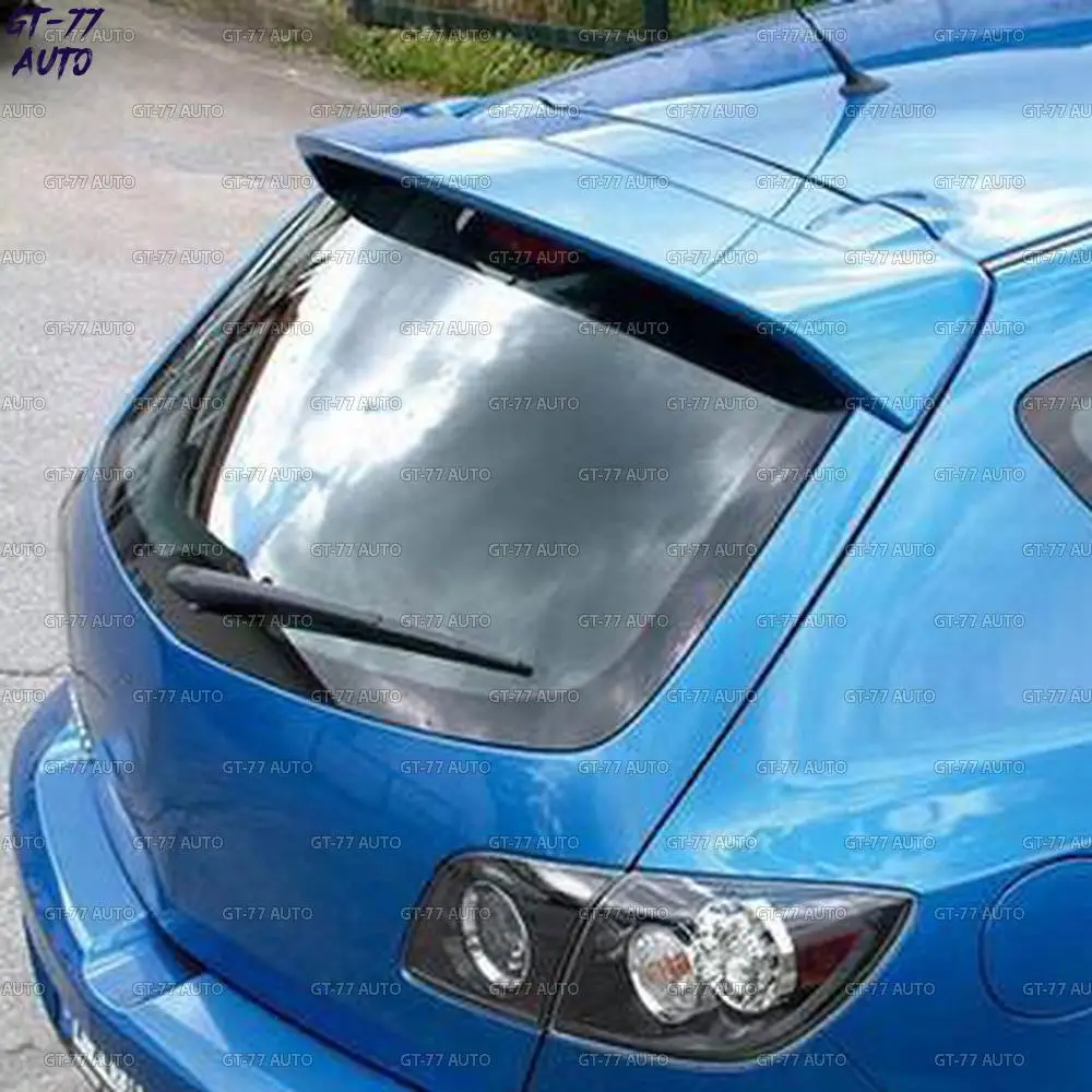 Спойлер на крышку багажника для Mazda 3 HB 2004-2008 со стоп-сигналом внешний материал ABS пластик Стайлинг тюнинг коврик
