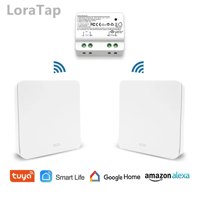  WiFi Smart Light Switch with RF Wireless Switch No Battery Needed Lighting Remote Control Alexa Ech - 32964368014