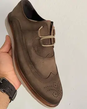 

High Quality 100% Genuine Leather Brown Shoes
