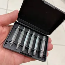 Drill-Bit-Set Extractor Stripped Screws Demolition-Tools Broken-Screw-Bolt-Remover 6pcs