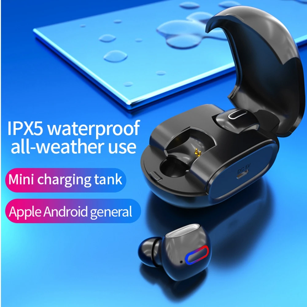 50 шт. KPHRTEK G2 TWS сенсорная Bluetooth гарнитура 5,0 настоящая Беспроводная невидимая спортивная Гарнитура для бега Универсальная