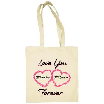 

Cloth bag I Love You Forever customizable with name