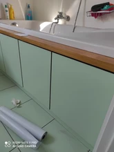 Self-Adhesive Wallpaper Door-Wardrobe Cabinets Wood-Grain Kitchen PVC Shelf Liner Waterproof