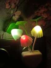 Luminaria-Lamp Mushroom Night-Light Us-Plug LED Induction-Dream Novelty Fungus 220V EU