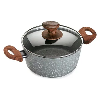 

Casserole with lid Aluminium (20 x 9,5 x 20 cm)