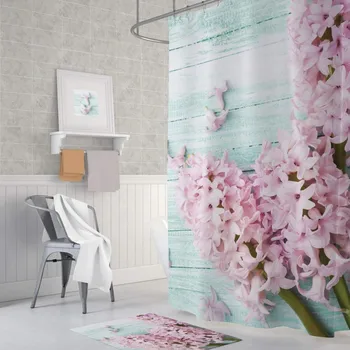 

Lilac Bathroom Shower Curtain Single Wing 1x180x200