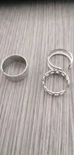 Conjunto de anillos circulares Punk para mujer, Hiphop/Rock, accesorios de dedo con índice de apertura, hebilla de junta, joyería