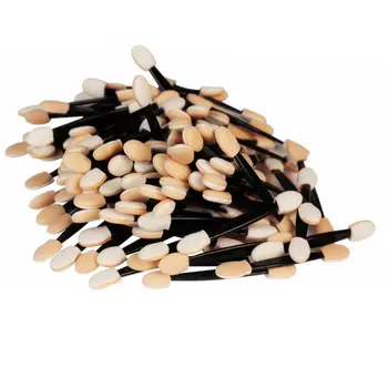 

100Pcs Fashion Eyeshadow Brushes Make up Dual Sided Sponge Nylon Sets Eye Shadow Brushes For Cosmetic Applicator Makeup