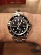 REGINALD-reloj con bisel giratorio para hombre, Miyota Movt 2115, japonés, relojes de cuarzo de acero inoxidable, masculino