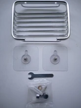 Plato de soporte para jabón Shipp, estante de almacenamiento para montar en paredes, hueco, caja de jabón, plato de esponja, accesorios de cocina y baño