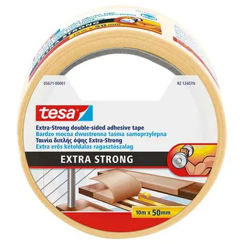 

Double sided tesa tape, super strong, fabric, 10 m x 50mm colorless