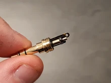 3 uds Jack 3,5mm R conector 3 polos chapado en oro estéreo jack de 3,5mm de auriculares con adaptador de enchufe de cola para fijar el cable estable