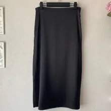 Falda de verano para mujer, conjunto de 2 piezas de faldas de cintura alta, color verde, liso, satinado, color púrpura, 2021