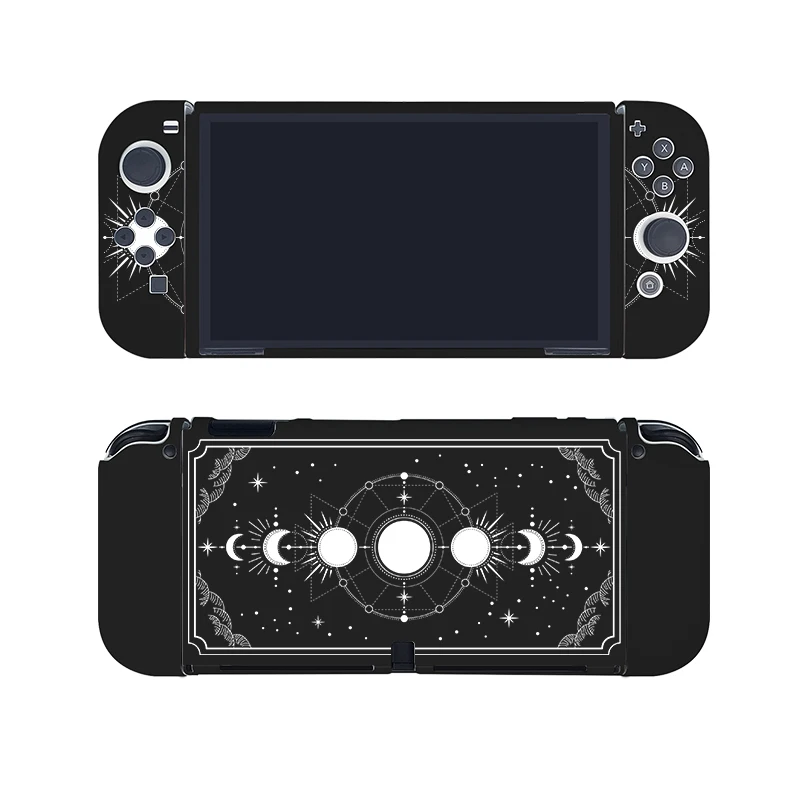 Nintendo Switch用の黒い星座のある再利用可能な保護ケース