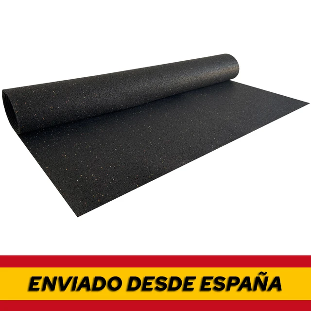 Rollo de suelo gimnasio caucho, pavimento de gimnasio, modelo Sport  Optimus, suelo de goma rollo gimnasio